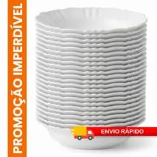 Kit Pratos Redondos Pétala 50 100 200 Un Plástico Forte Sobremesas e Eventos