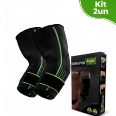 Kit 2 Cotoveleiras Ortopédica Ajustável Compressão Epicondilite Dor Academia Par Fitness