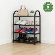Sapateira 4 Andares Desmontável Organizador Vertical Estante Multiuso Para Sapatos Tênis Ultrafina
