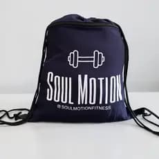 Mochila Saco Soul Motion - Bolsa Fitness Leve e Resistente com Alça e Bolsinho com Zíper