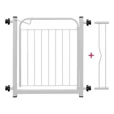 Grade Portão Proteção Pet Cachorro 69 A 84Cm Crianças Cães Com Extensor