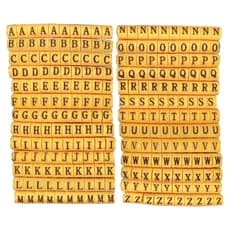 1000 uni Letras A - J 2,5mm
