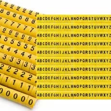 Kit Marcador de Cabos Letras + Números 760 unidades EC1 (1,5mm a 4mm)
