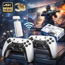 Adaptador Game Stick M15 Retrô HDMI com 2 Controles Branco – Plug & Play