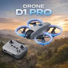 DRONE D1 PRO Com Câmera Integrada + Controle Remoto e 2 Baterias Inclusas | Proteção Das Hélice