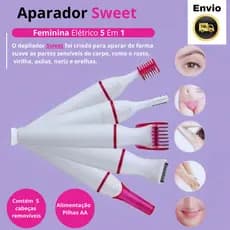 Máquina aparador Feminina Aparador Elétrico 5 Em 1
