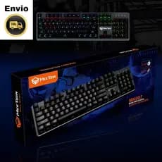 Teclado gamer Meetion MK007 Blue inglês com luz RGB