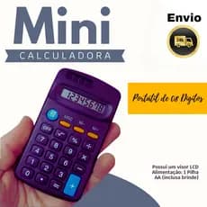 Mini Calculadora De Bolso Portátil Super 08 Dígitos
