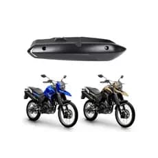 Protetor Escapamento Xtz Lander 250 2020 2021 2022 2023 2024 Original Yamaha Preto