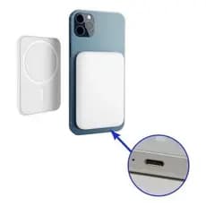 Carregador Sem Fio Magsafe 5000mAh: iPhone 11-14 Pro Max, Portátil e Rápido