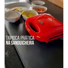 Sanduicheira Grill 127V 750W Vermelho - Antiaderente Kian