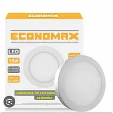 PainelLuminária Led Sobrepor redonda 12w 6500k Cor Branco economax