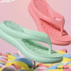 Chinelo Feminino Super Leve Dedo Marshmallow Impacto Conforto Esporão Nuvem Confortavel
