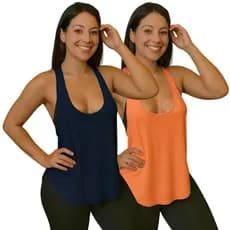 Kit 2 Regata Anatômica Academia Blusa Treino Fit Fitness Feminina Conforto Camiseta Respirável Moda