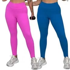 Calça Legging Fitness Feminina Academia Treino Jacquard Leg Sem Transparencia Conforto