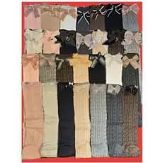 kit 3-2-1 🧦Meias 3/4 renda - sao 4 modelos- Laço, Coração, Brilhante infantil batizado, formatura🧵