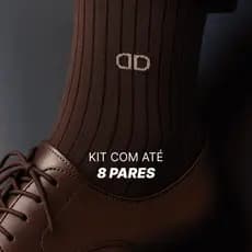 Meia Social Casual Canelada – Elegância, Conforto e Resistência - Kit com 8/6/4/2