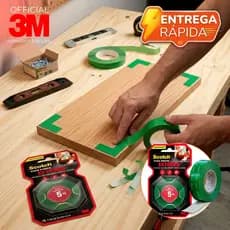 Fita Dupla Face 3M Original Extrema Fixa Forte 24mm X 2m Parede Fixa Quadro Espelho 5kg Scoth