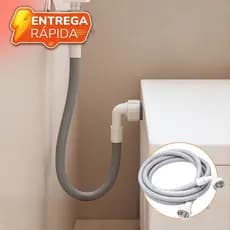 Mangueira de Entrada Máquina Lavar Reforçada 1.20M 2M 3M Agua Lavadora Cinza Universal Compatível