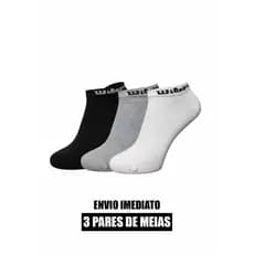 Kit 3 pares de meia soquete Wilson original