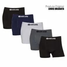 Kit 2 ou 5 cuecas boxer marca Ecko Microfibra Originais