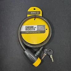 Cadeado de bicicleta Blindado com 12mm de Espessura Revestido e 2 chaves (SUPER RESISTENTE)