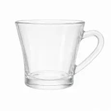 Jogo de Xícaras de Vidro Transparente 175ml com Alça – Kit 3 ou 6 Peças para Café, Chá e Cappuccino
