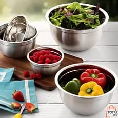 Tigela Inox Bowl 18 a 28 cm Resistente Profissional Multiuso Cozinha Utensílios Culinária