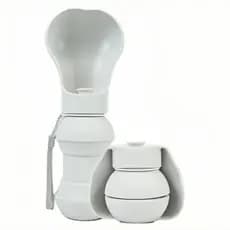 Bebedouro Portátil Silicone Flexível Cachorro Gato Hidratação Passeio Compacto