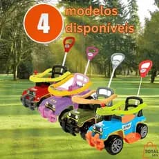 Carrinho Passeio Infantil Jip Jip Maral Colorido Bombeiro Militar ou Rosa Seguro Confortável