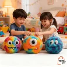 Pelúcia Bola Inflável com Bomba 23 cm Multicolorido Com Bomba Fun Ball Brinquedo Divertido Sortido