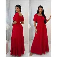 VESTIDOS EVANGÉLICOS | VESTIDO LONGO COM LASTEX | VESTIDOS LONGOS