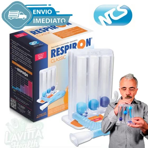 Respiron Classic Aparelho Para Fisioterapia Respiratória Diafragma Pulmão Respiração Envio Imediato