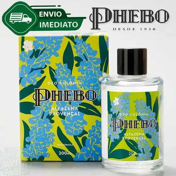 Colônia Alfazema Provençal Phebo Perfume Corporais Cheirosa Boa Fixação 200ml Envio Imediato