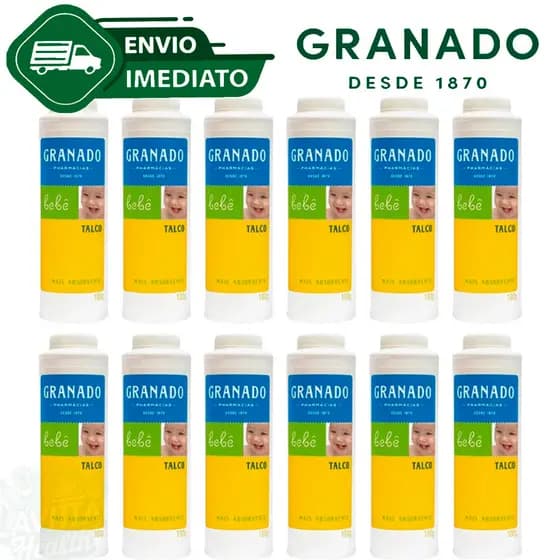 Kit Talco Infantil Granado Antiassadura Para Bebê 100g Perfumado Fórmula Suave Envio Imediato