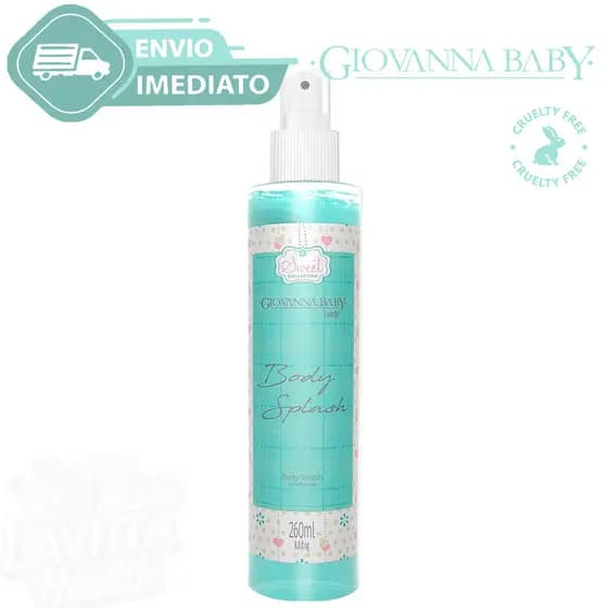 Body Splash Colônia Candy Giovanna Baby Corporal 260ml Floral Frutal Envio Imediato