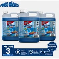 Pingo Mágico Original 5L Desengordurante Limpeza Pesada Multiuso Tira Mancha Remove Gordura Cozinha.