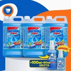 KIT 3 Pingo Mágico 5L+ Brinde | Mais Econômico |  Limpeza Pesada |  Desengordurante Multiuso Cozinha