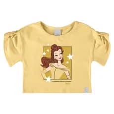 BLUSA INFANTIL MENINA MODELAGEM BOX MALWEE KIDS AMARELO