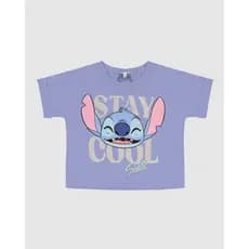 BLUSA INFANTIL LILÁS MENINA MODELAGEM BOX MALWEE KIDS.