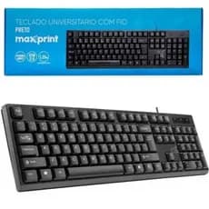 Teclado para computador  Maxprint Padrão USB 2.0 Universitário (Modelo 60000140)