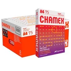 Papel sulfite A4 75g 210x297 Caixa com 10 resmas 5000 Folhas Chamex