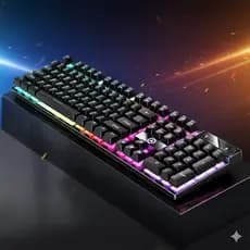 Teclado Gamer Mecânico K500 RGB Switch – Iluminação RGB Ultra Rápido para PC Gamer e Console