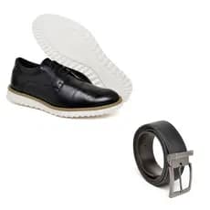 Kit Sapato Oxford Masculino Elegante Formal + Cinto Social do 37 ao 44