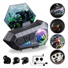 Fone de Ouvido de Capacete Moto Bluetooth Controle De Voz microfone para moto intercomunicador