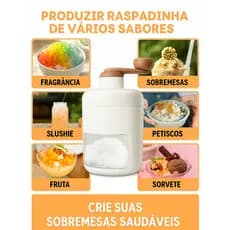 Triturador de Gelo Manual com Manivela Multiuso para Drinks Cozinha Bar Compacto Prático
