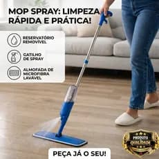 Esfregão Spray Reservatório Vassoura Limpeza Mágica Profissional Casa Limpeza Higienização Prático