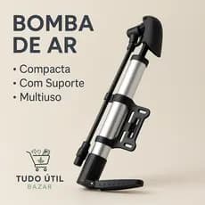 Bomba De Ar Para Pneu Bike Bola Boia Infláveis Bico Fino E Grosso Pedal