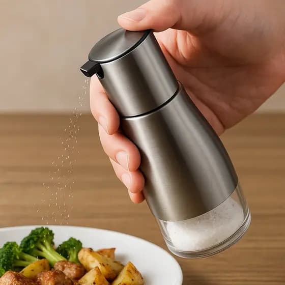 Borrifador spray Temperos Vidro - Inox
