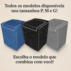 Capa Máquina de Lavar Abertura Superior Impermeável com ou sem Zíper Proteção Sol, Chuva e Poeira